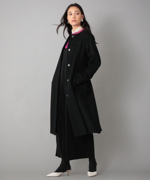 SANYO COAT(サンヨーコート)/＜Rain Wool＞カシミヤ混カラーレスコート/img03