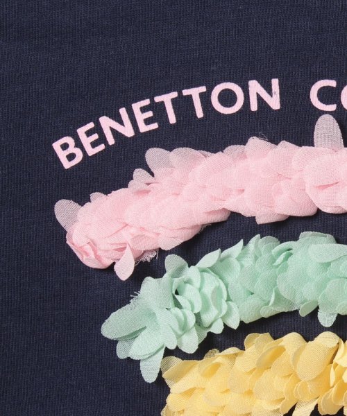 BENETTON (UNITED COLORS OF BENETTON GIRLS)(ユナイテッド　カラーズ　オブ　ベネトン　ガールズ)/フラワーモチーフロゴTシャツ・カットソー/img18