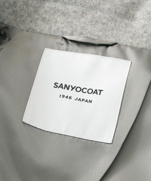 SANYO COAT(サンヨーコート)/ウールジャージー シングルテーラーカラーコート/img10