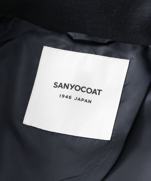 SANYO COAT(サンヨーコート)/ウールジャージー スタンドカラーコート/img10