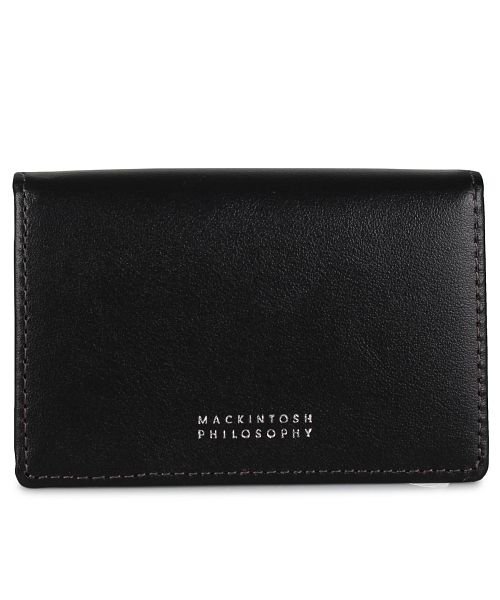  マッキントッシュ フィロソフィー MACKINTOSH PHILOSOPHY カードケース 名刺入れ 定期入れ メンズ 本革 CARD CASE ブラック ネイ