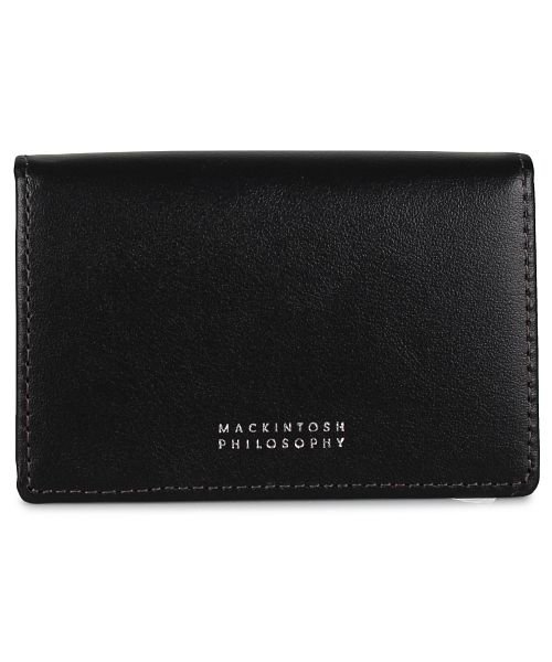  マッキントッシュ フィロソフィー MACKINTOSH PHILOSOPHY カードケース 名刺入れ 定期入れ メンズ 本革 CARD CASE ブラック ネイ
