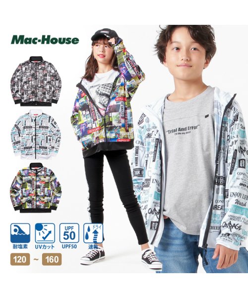 MAC HOUSE(kid's)(マックハウス（キッズ）)/Simplify シンプリファイ 総柄ジップスタンドカラー 032104MH/img01