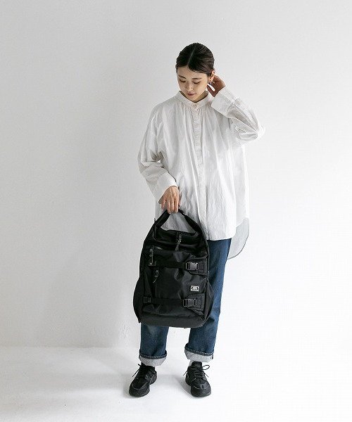 AS2OV / アッソブ CORDURA DOBBY 2WAY BACKPACK BLACK 