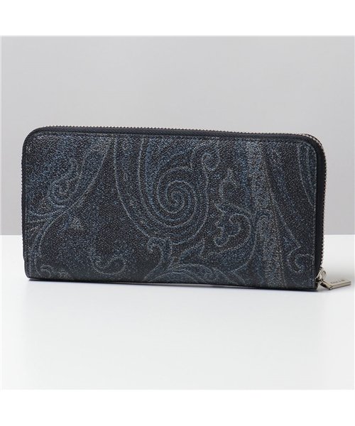 セール Etro エトロ 0f448 8007 ペイズリー柄 Pvc レザー 長財布 ラウンドファスナー 0 メンズ エトロ Etro Magaseek