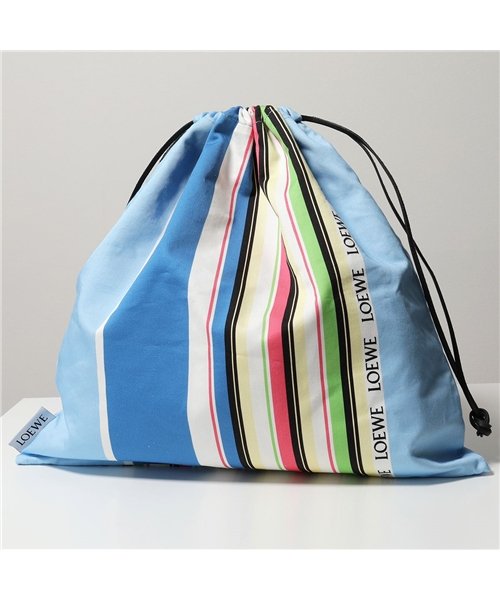 LOEWE(ロエベ)/【LOEWE(ロエベ)】DRAWSTRING POUCH L STRIPES ドローストリングポーチ 巾着バッグ ポーチ バッグ 鞄 マルチカラー レディース/img03