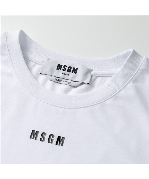 MSGM(MSGM)/【MSGM(エムエスジーエム)】2941MDM82 長袖Tシャツ ロンT ロング カットソー クルーネック ちびロゴ レディース/img04