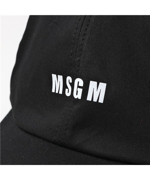 MSGM(MSGM)/【MSGM(エムエスジーエム)】2940ML06 ロゴ ベースボールキャップ 帽子 コットン 99 メンズ レディース/img05