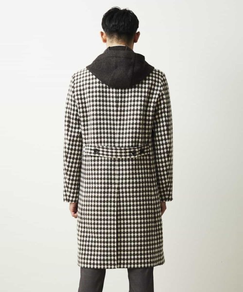 セール コート ダイアモンドチェック ミッシェルクランオム Michel Klein Homme Magaseek