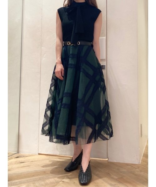 エンブロイダリーチェックスカート レディースファッション 阪急百貨店公式通販 Hankyu Fashion