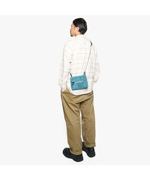 AS2OV(AS2OV)/AS2OV / アッソブ WP SUEDE WALLET SHOULDER － TURQUOISE/img05