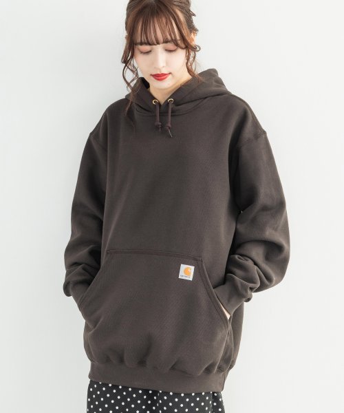 Rocky Monroe(ロッキーモンロー)/CARHARTT カーハート パーカー K121 メンズ レディース プルオーバー 裏起毛 無地 スウェットシャツ ロゴ シンプル 10.5oz オンス ビッグ/img16