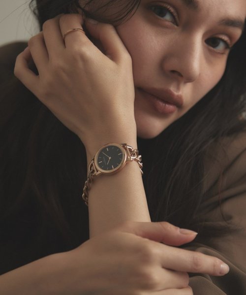 RGラウンドチェーンベルト ウォッチ（ブラックマット） 