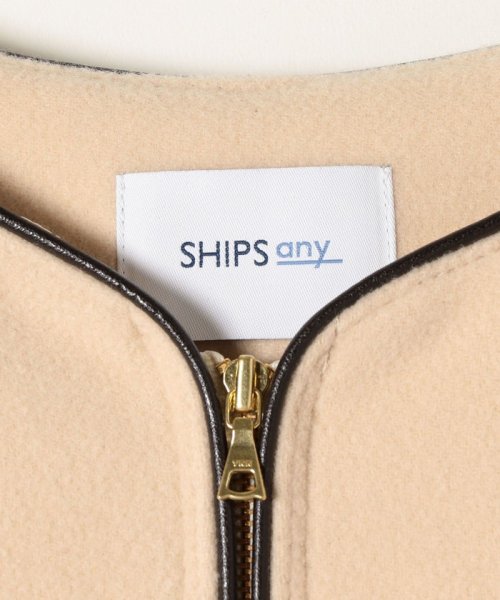 SHIPS any WOMEN(シップス　エニィ　ウィメン)/SHIPS any: SORONA ノーカラー パイピング ロングコート/img24