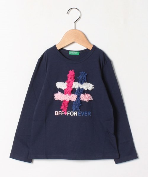 BENETTON (UNITED COLORS OF BENETTON GIRLS)(ユナイテッド　カラーズ　オブ　ベネトン　ガールズ)/フラワーモチーフTシャツ・カットソー/img17