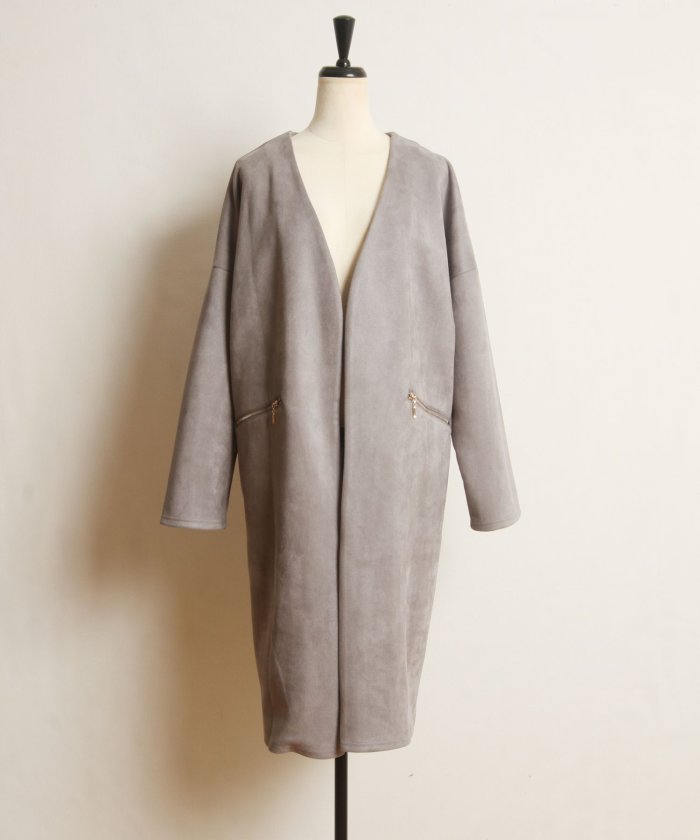 Tocco Closetのポケットファスナースエードポンチコーディガン Tvドラマ Fashion Express