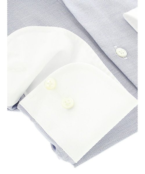 TAKA-Q(タカキュー)/綿100％120双 スリムフィット ワイドカラー長袖シャツ/img02