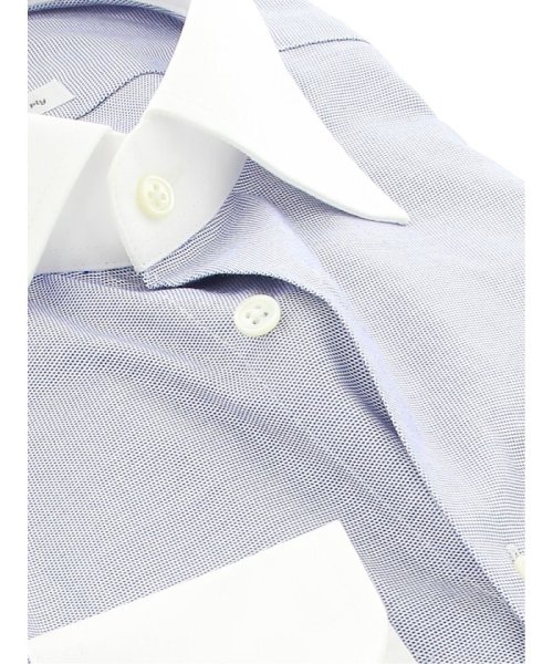 TAKA-Q(タカキュー)/綿100％120双 スリムフィット ワイドカラー長袖シャツ/img03