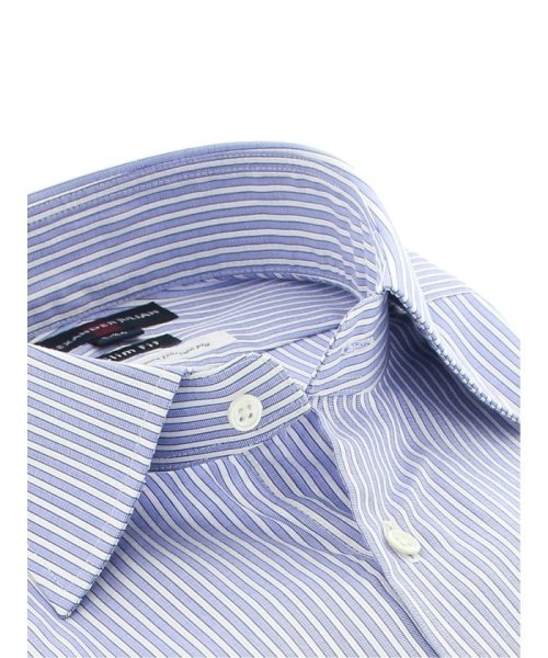 TAKA-Q(タカキュー)/綿100％120双 スリムフィット ワイドカラー長袖シャツ/img01
