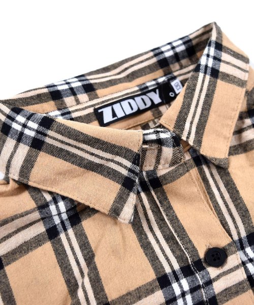 ZIDDY(ジディー)/ウエスト絞り チェックシャツ + チャームTシャツ 2点セット(130~160c/img05