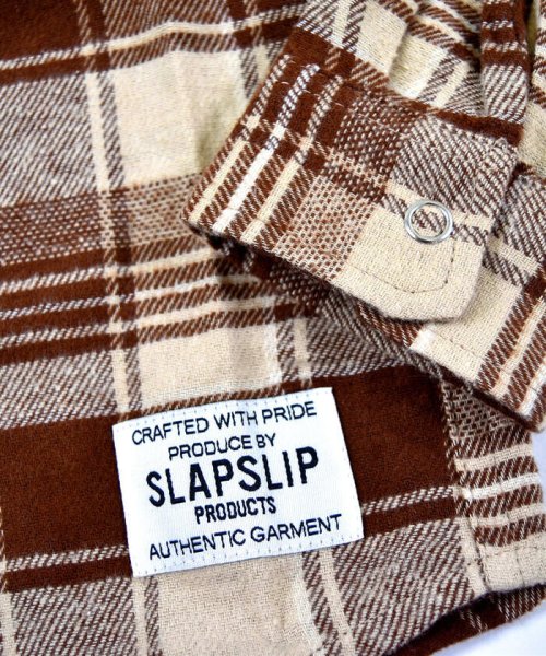 SLAP SLIP(スラップスリップ)/ブランドネーム 長袖 チェック ネルシャツ (80cm～130cm)/img10