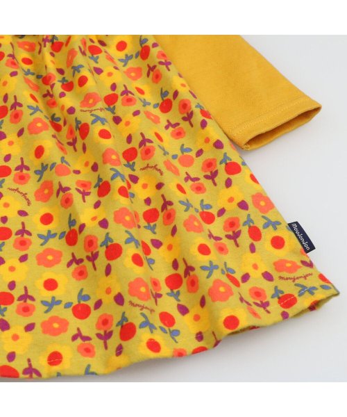 セール 子供服 Moujonjon ムージョンジョン 花柄切替ワンピース 80cm 140cm M ムージョンジョン Moujonjon Magaseek