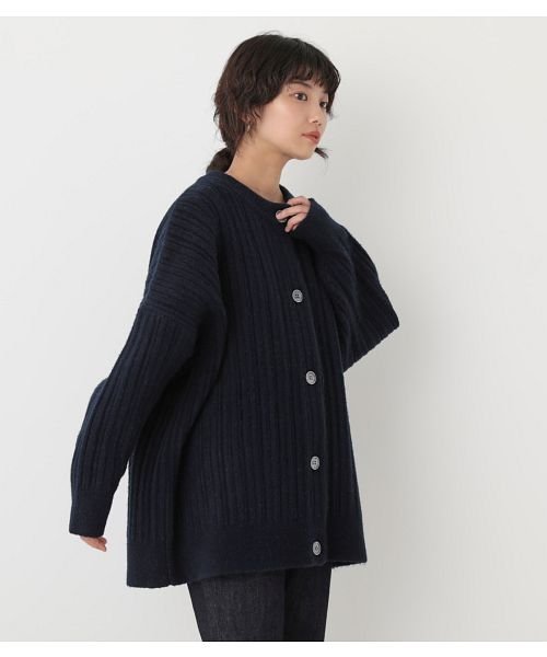 BLACK BY MOUSSY(ブラックバイマウジー)/【GISELe10月号掲載】random rib knit cardigan/img10