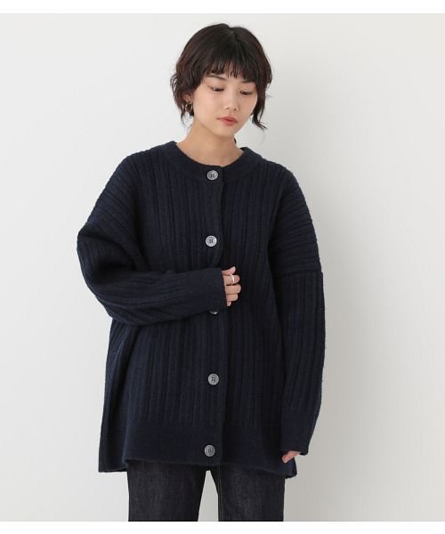 BLACK BY MOUSSY(ブラックバイマウジー)/【GISELe10月号掲載】random rib knit cardigan/img17