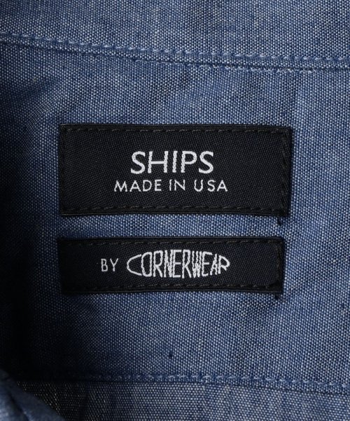 SHIPS MEN(シップス　メン)/SHIPS×CORNERWEAR: アメリカ製 シャンブレー オープンカラー シャツ/img16