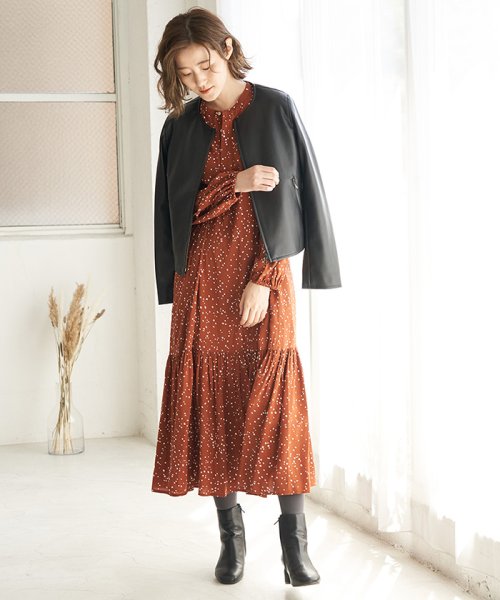 セール Web限定 変形ドットぺプラムワンピース ロペピクニック Rope Picnic Magaseek