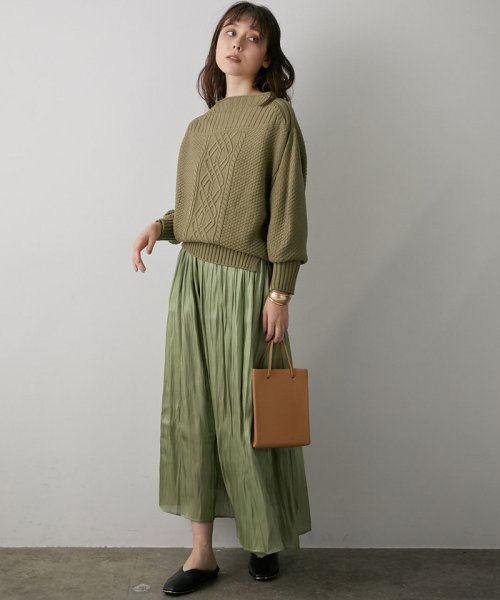 セール ケーブルニットドッキングワンピース ビス Vis Magaseek