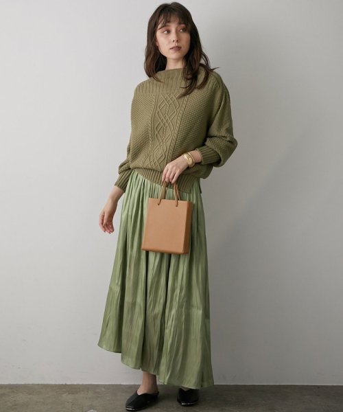 セール ケーブルニットドッキングワンピース ビス Vis Magaseek