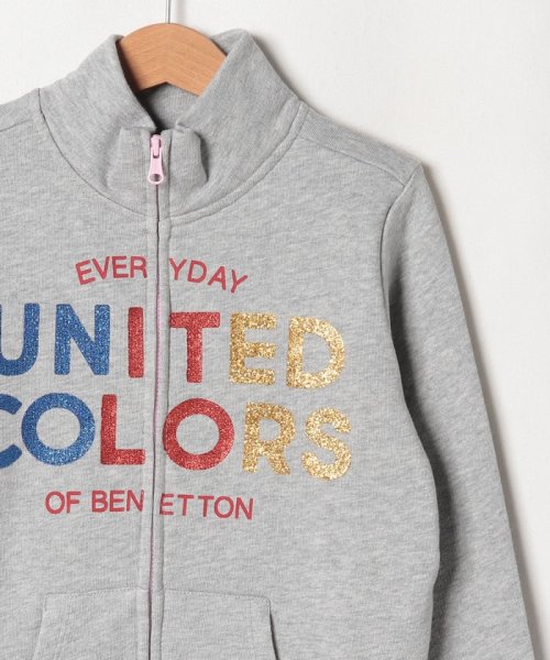 BENETTON (UNITED COLORS OF BENETTON GIRLS)(ユナイテッド　カラーズ　オブ　ベネトン　ガールズ)/スウェットグリッターロゴジップカーディガン/img10