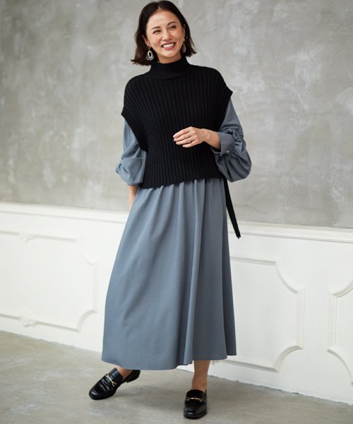 ニットベスト付きワンピース ローズバッド Rose Bud Magaseek