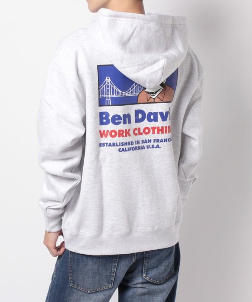 BEN DAVIS(BEN DAVIS)/【BEN DAVIS】 ベンデイビス  ワンポイント刺繍パーカー/img20