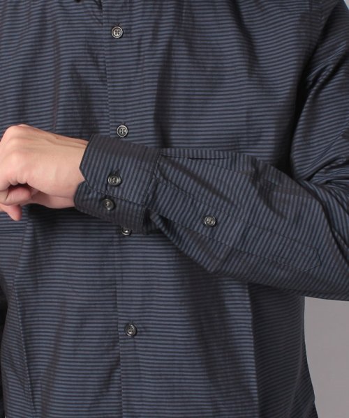 セール 細ボーダースリムシャツ シスレー メンズ Sisley Magaseek