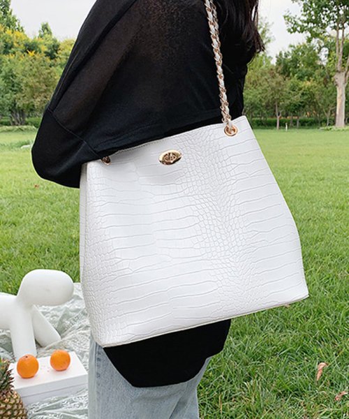 トートバッグ レディース 肩掛けバッグ サイズ 鞄 ポーチ付き 韓国 通勤 ミニミニストア Miniministore Magaseek