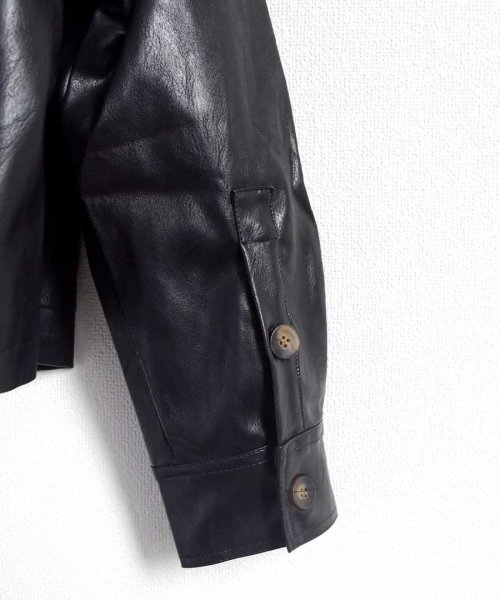 ARGO TOKYO(アルゴトウキョウ)/Fake leather short jacket 21082/img13