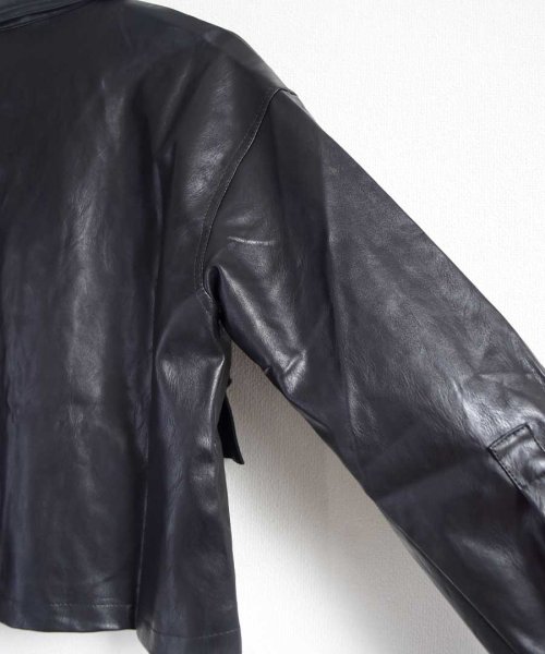 ARGO TOKYO(アルゴトウキョウ)/Fake leather short jacket 21082/img14