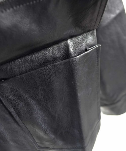 ARGO TOKYO(アルゴトウキョウ)/Fake leather short jacket 21082/img15