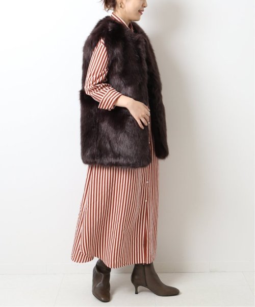 Emmetex ストライプシャツワンピース スピック スパン Spick Span Magaseek