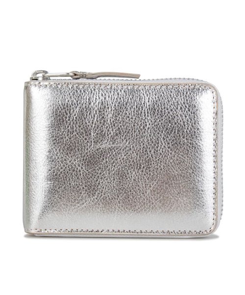 コムデギャルソン Comme Des Garcons 財布 二つ折り メンズ レディース ラウンドファスナー Gold And Silver Wallet シル コムデギャルソン Commedesgarcons Magaseek