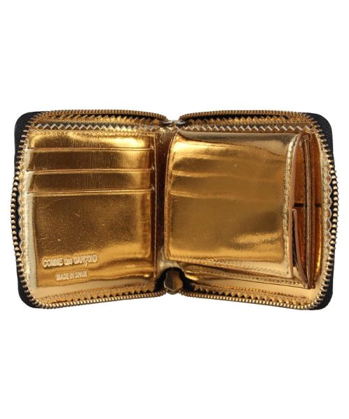 セール コムデギャルソン Comme Des Garcons 財布 二つ折り メンズ レディース ラウンドファスナー Mirror Inside Wallet ブラック コムデギャルソン Commedesgarcons Magaseek