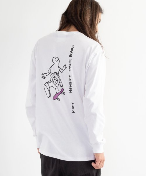 Rocky Monroe(ロッキーモンロー)/Mark Gonzales マークゴンザレス ロンT メンズ レディース Tシャツ カットソー 長袖 オーバーサイズ ドロップショルダー ビッグシルエット プリ/img02