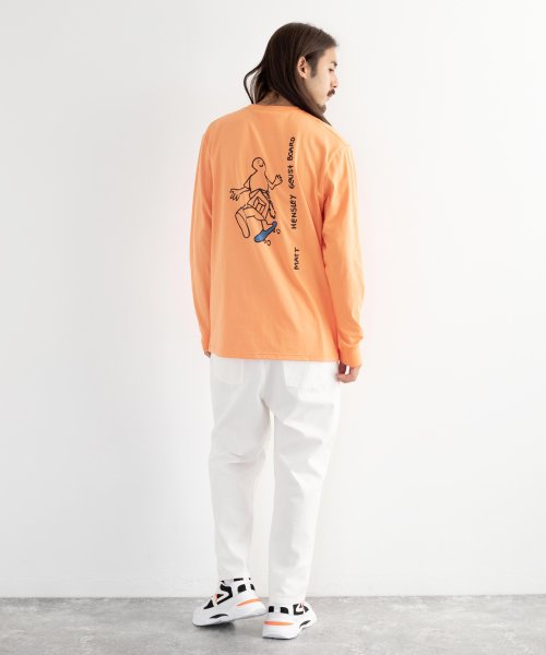 Rocky Monroe(ロッキーモンロー)/Mark Gonzales マークゴンザレス ロンT メンズ レディース Tシャツ カットソー 長袖 オーバーサイズ ドロップショルダー ビッグシルエット プリ/img23