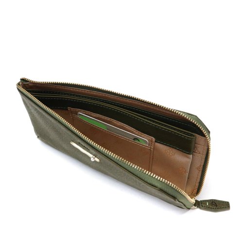 ダコタ 財布 Dakota 長財布 ペルラ 大容量 薄い スリム L字ファスナー 本革 小銭入れ付き 0030055 