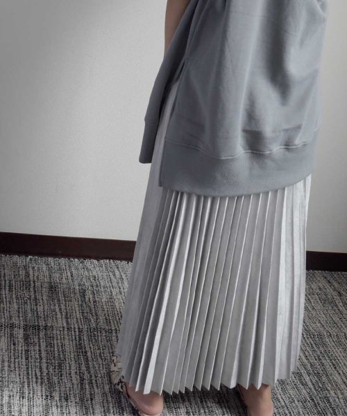 ARGO TOKYO(アルゴトウキョウ)/Fake suede pleats skirt　222033/img06