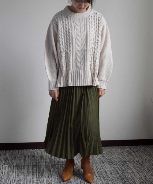 ARGO TOKYO(アルゴトウキョウ)/Fake suede pleats skirt　222033/img20