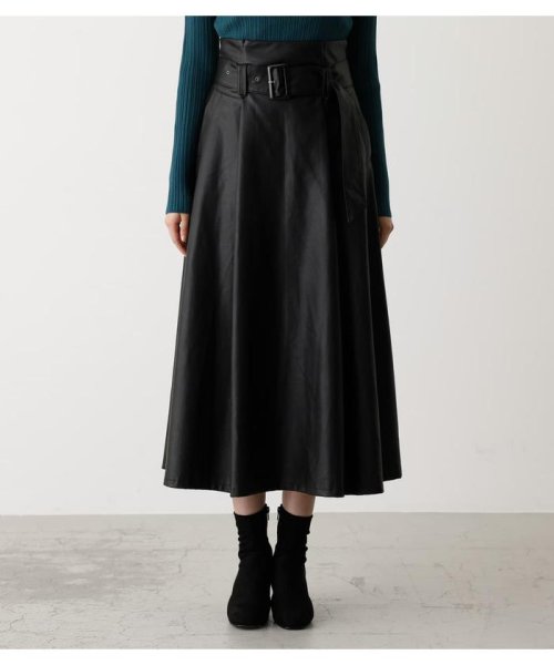 AZUL by moussy(アズールバイマウジー)/ECO LEATHER HI－WAIST SKIRT/img03