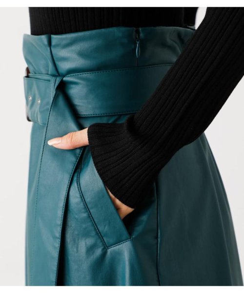AZUL by moussy(アズールバイマウジー)/ECO LEATHER HI－WAIST SKIRT/img16
